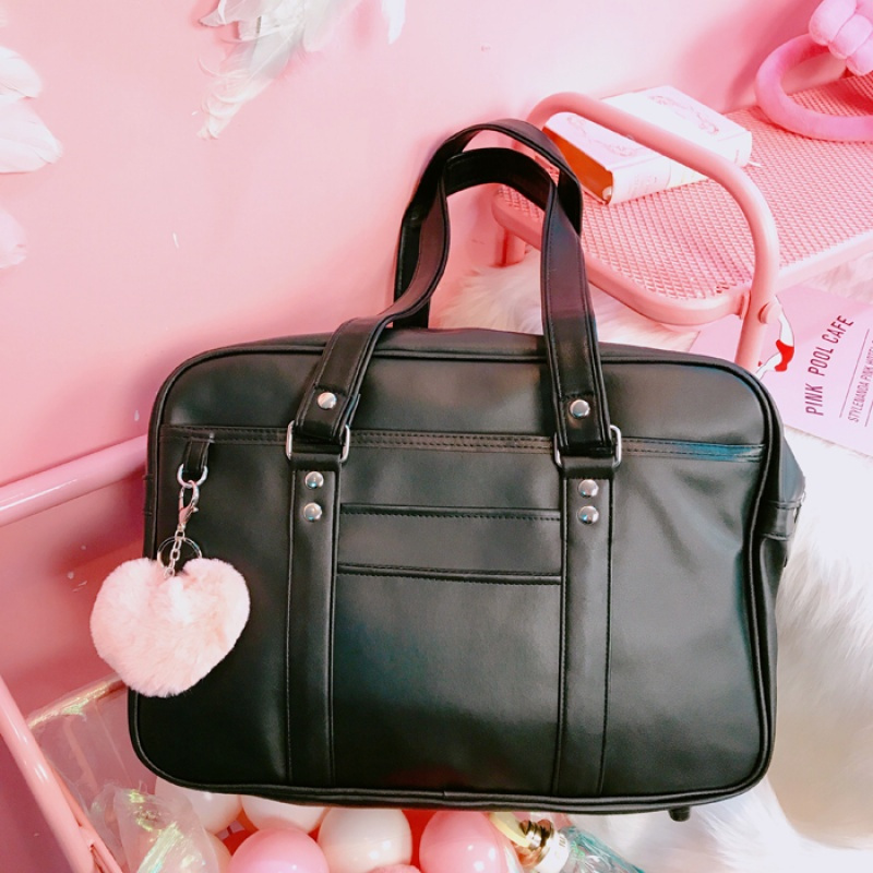 日系复古学院风制服包pu皮革单肩日本学生软妹书包手提包校服包女