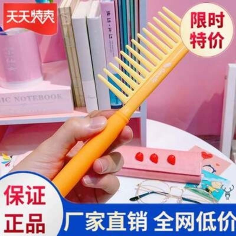 猫咪-浅绿 。小梳子随身刘海个性创意时尚ins男女女孩按摩家用直发梳便携带