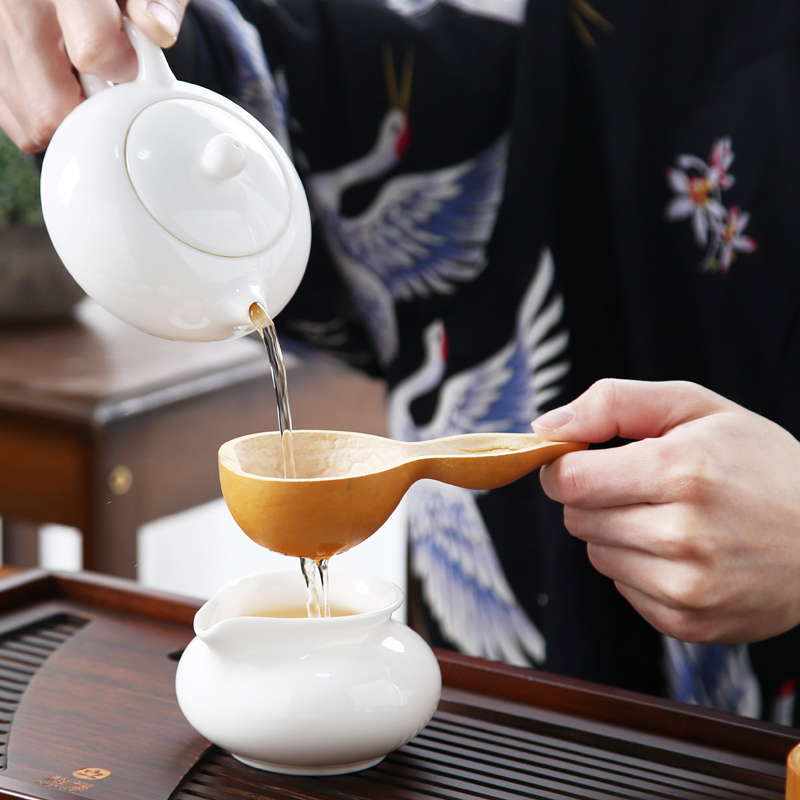 葫芦茶漏-圆雅 晟窑天然葫芦茶滤茶漏个性茶叶过滤网勺创意功夫茶具配件茶道零配