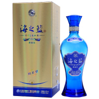 洋河（YangHe）蓝色经典 海之蓝旗舰版 42度 口感绵柔浓香型白酒 520ml*6 整箱装