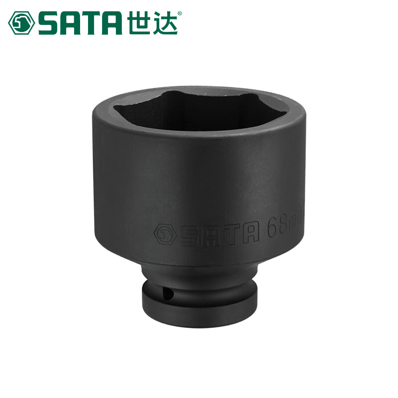 世达(SATA)1"系列六角风动套筒 黑色 六角套筒头一个17MM(34805)