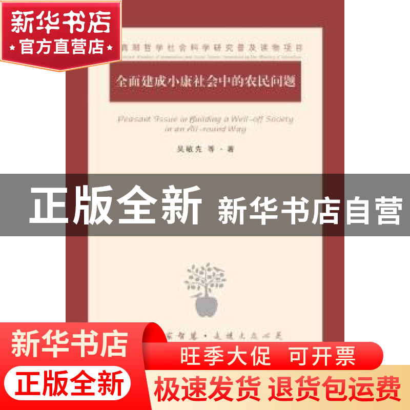 正版 全面建成小康社会中的农民问题 吴敏先等著 江苏人民出版社高清大图