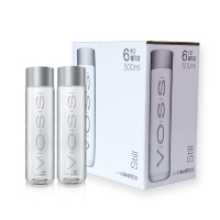 VOSS 芙丝饮用天然泉水(不含气)ST 500ml*6 塑料瓶装 挪威进口饮用水