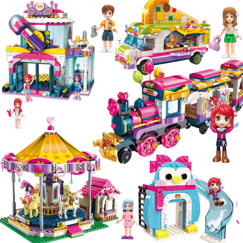 启蒙积木兼容乐高拼装玩具小颗粒拼插女孩子公主城堡房子别墅2025启蒙