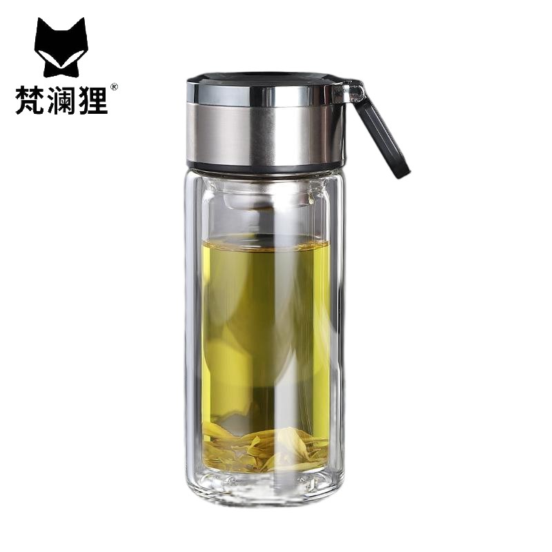 梵澜狸茶水分离玻璃杯BL6 个 透明 240ml