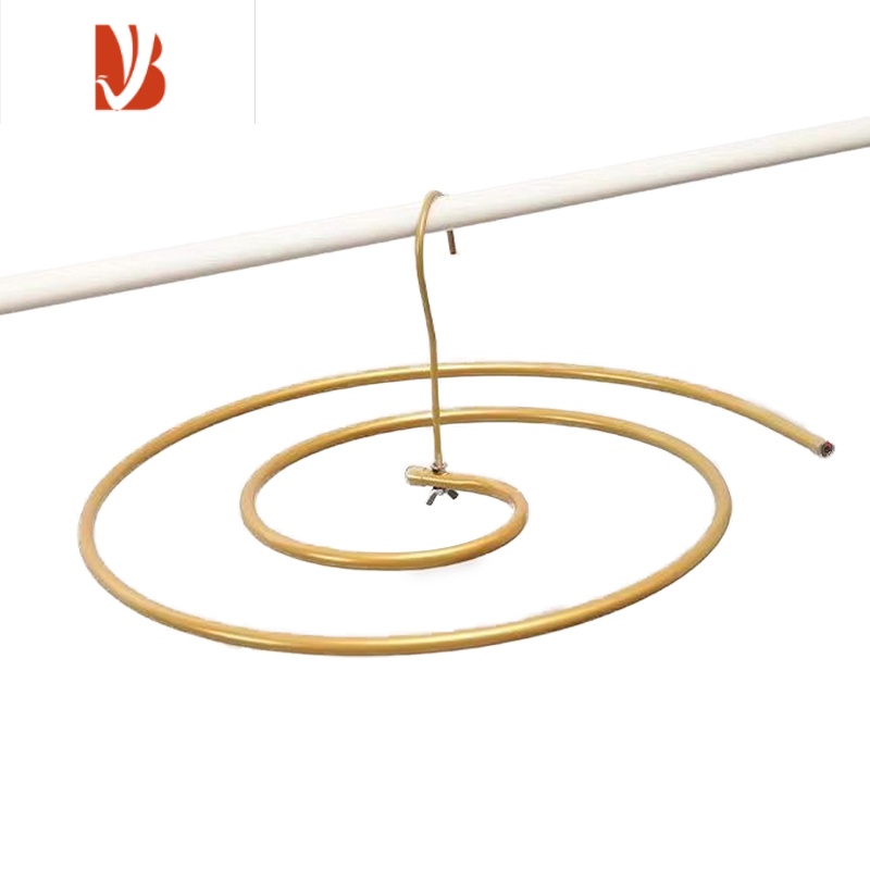 三维工匠镀金螺旋衣架晒床单晾衣架阳台被单架加粗加厚被罩大号晒被子架子高清大图