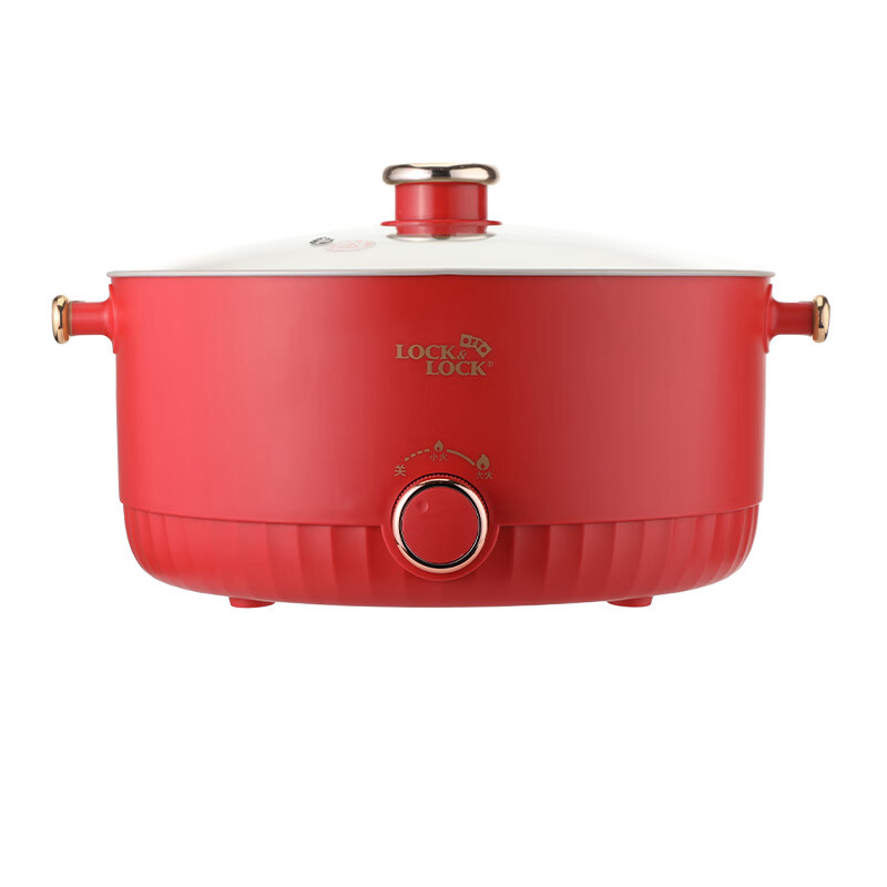 乐扣乐扣小家电电火锅红色1350W EJP1367RED高清大图