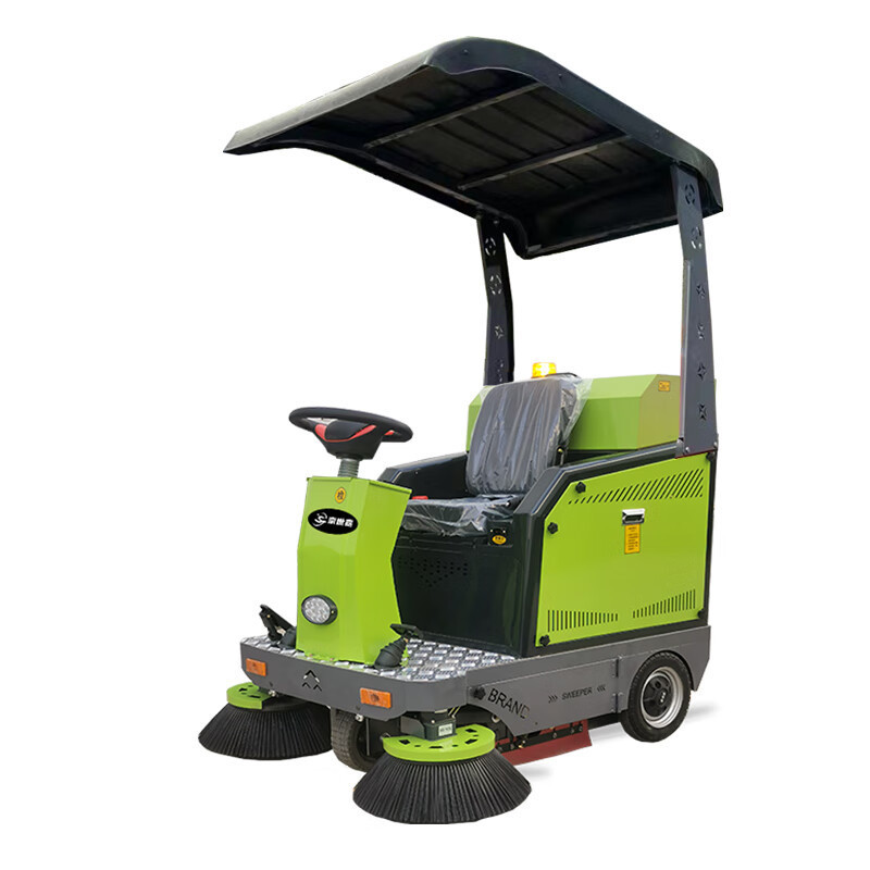 京世嘉 驾驶式扫地机工业扫地车 清扫车户外道路商用小区物业马路仓库电动扫路车 JS-1400AD 绿色 YGQC