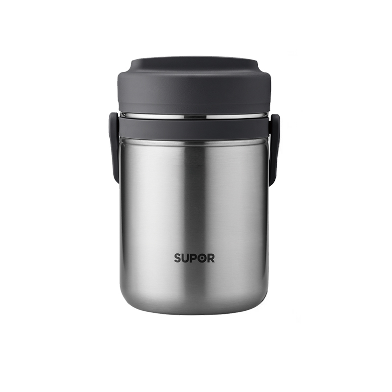苏泊尔(SUPOR)保温饭盒 304不锈钢 KF15A1 黑色 1.5L容量