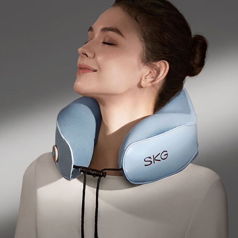 SKG颈椎枕记忆棉热敷枕颈部肩颈脖子U型热敷护颈仪BP3高清大图