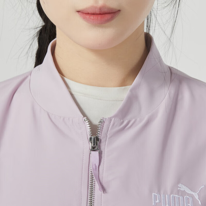 彪马(PUMA)女装新款夹克跑步训练上衣户外运动服休闲立领外套626021-60 ZP