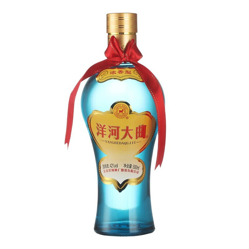 洋河(YangHe)洋河大曲(天蓝瓶)42度500ml*2礼盒装浓香型白酒(新老包装随机发货)