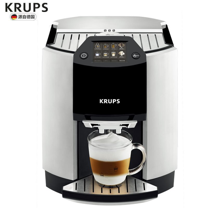 德国克鲁伯(KRUPS)咖啡机意式咖啡机全自动咖啡机家用咖啡机全自动清洗一键选择17种咖啡 EA901080