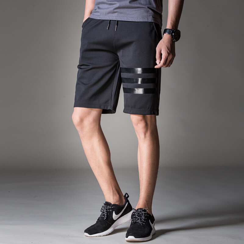 夏天男运动休闲短裤夏季马裤印花五分宽松沙滩大裤衩男士夏裤子潮