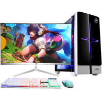 狄派(hiapad) 酷睿I5四核/8G内存/240G GTX750TI 游戏电脑 台式机 组装机 台式电脑整机 电脑主机+24英寸曲面显示器