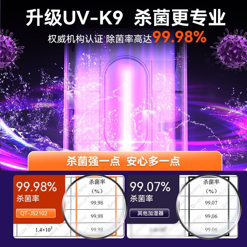 万途落地式加湿器智能家用卧室孕妇婴儿空气净化大容量雾量机2303高清大图