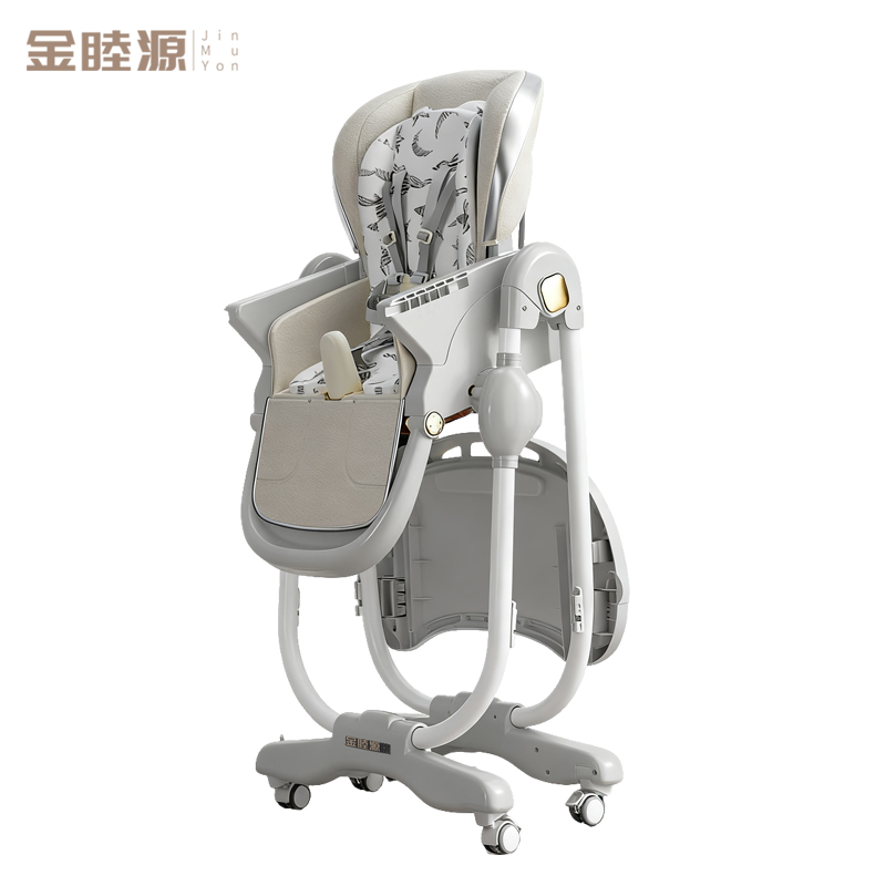 金睦源 JIN MU YON 儿童餐椅 墨白银 张高清大图