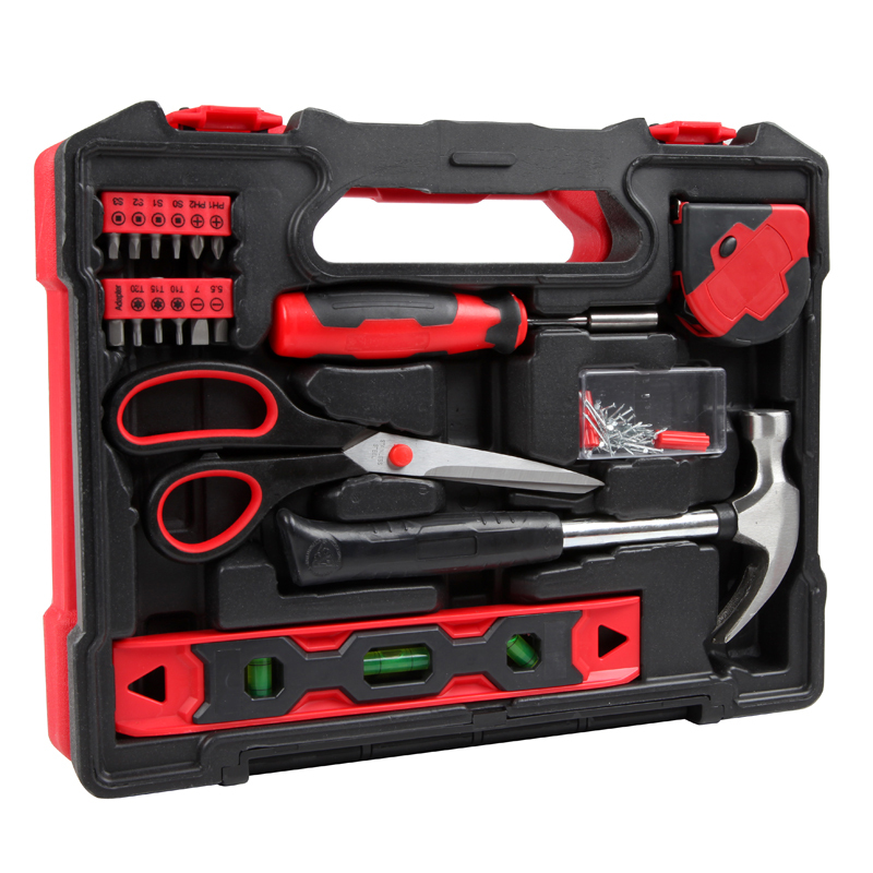 赛拓(SANTO)家用维修工具箱42件套 工具套装工具组套0397 扳手锤子螺丝批 手动工具