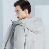 雅鹿羽绒服男加厚短款连帽外套2019冬季新款青年商务保暖防寒服H