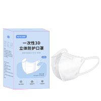 3d立体口罩一次性医疗三层正品正规白色高颜值女不花妆-尼初+3D立体防护口罩+尼初白色3D立体[120片独