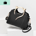 包包女2020新款潮时尚百搭流行网红包新娘女包简约休闲斜挎单肩包NEWLAKE 黑色