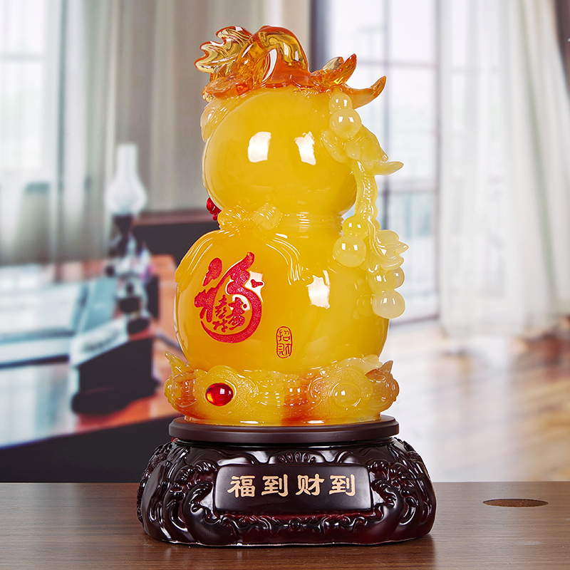 美帮汇葫芦摆件客厅酒柜装饰品福到财到乔迁开业礼品高清大图