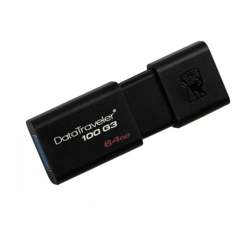 金士顿（Kingston）DT 100G3 64GB USB3.0 U盘 高速车载U盘 黑色