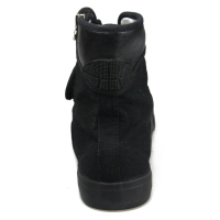 兵行者 帆布鞋 户外军迷鞋 作战靴 战术胶鞋 军迷用作训鞋 黑色 38