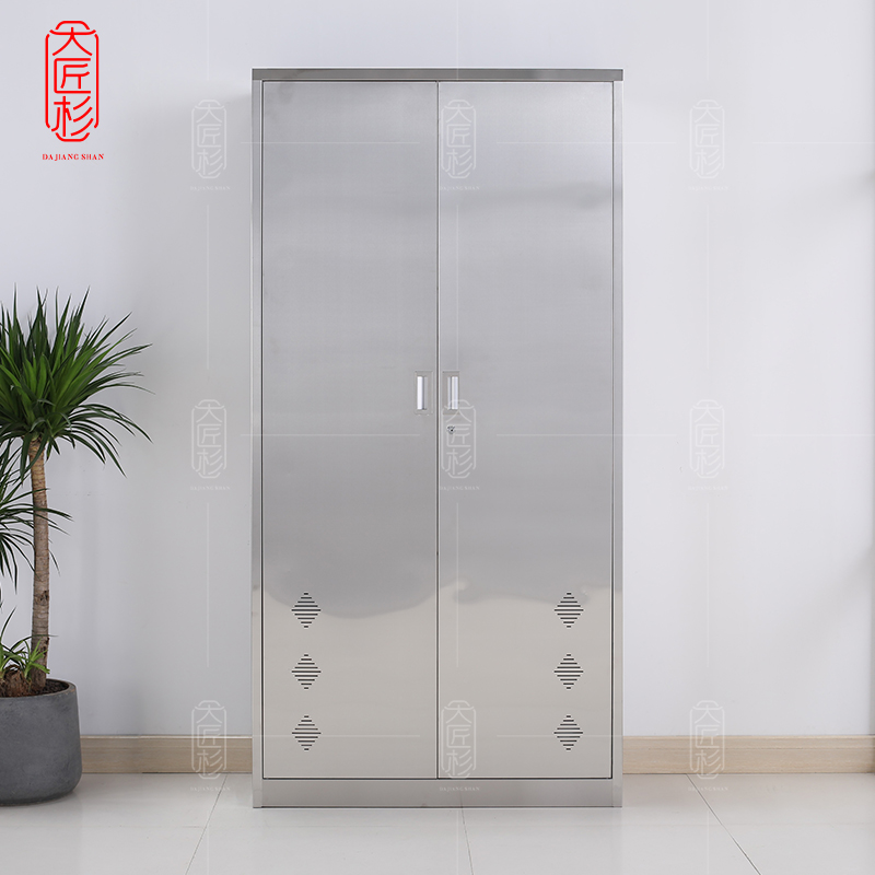 大匠杉 不锈钢柜双门柜清洁柜收纳柜304 DQJG001S3高清大图