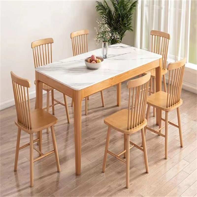 白寅 BY-YMSDZ-003原木色岩板餐桌 单桌【12mm加厚岩板】