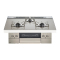 日本原装进口NORITZ/能率燃气灶Piat Multi Grill系列灰色N3S13PWAS6STE天然气75cm