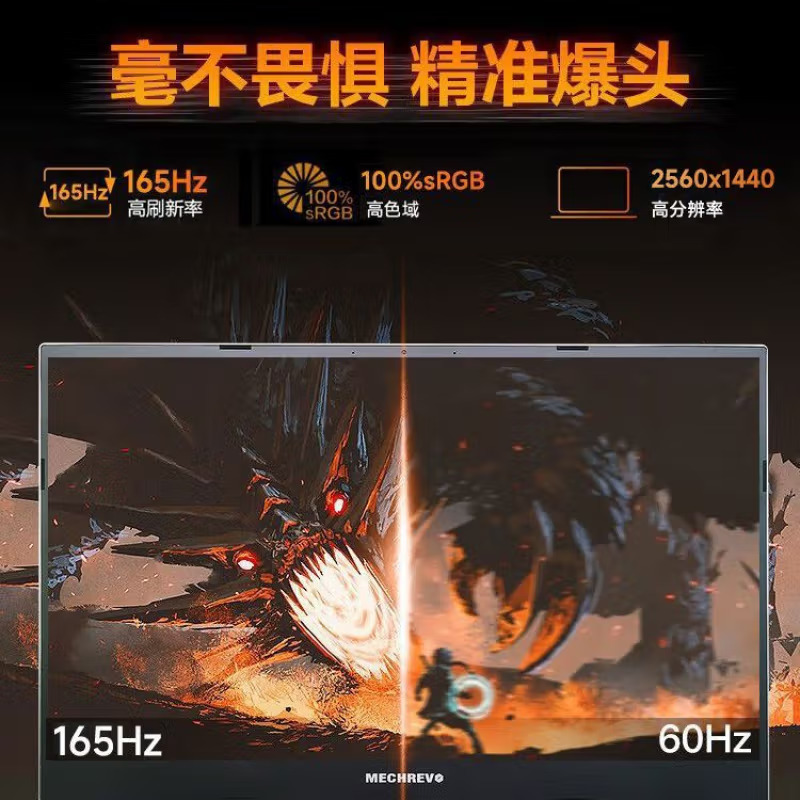 机械革命 蛟龙15Pro 15.6英寸商务办公学习本电竞定制游戏本笔记本电脑(全新R7-7435H 16G内存 1TB固态 RTX4060 8G独显 2.5K 165HZ高刷)灰
