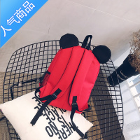 FENGHOU可爱双肩包大小款帆布男女中小学生卡通书包初中生大容量旅行背包