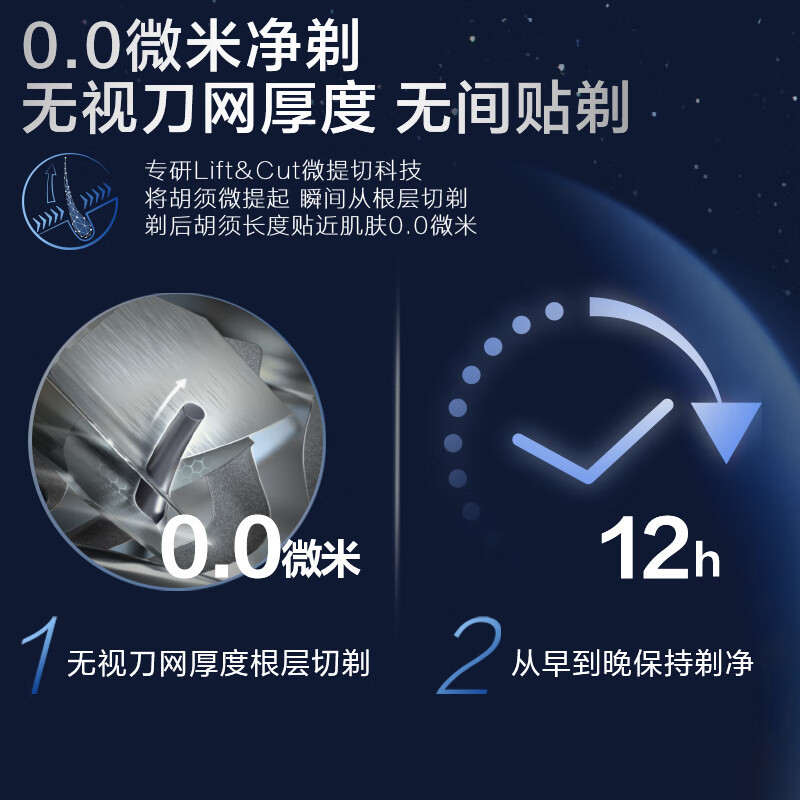 飞利浦(PHILIPS)电动剃须刀SkinIQ肌能感应刮胡刀奢享高端蜂巢9系整机荷兰进口 男士生日礼物送男友SP9886高清大图