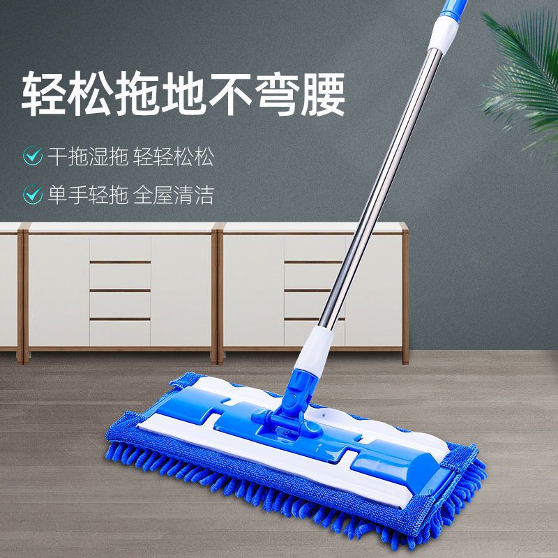 懒人拖把鸡毛掸子家用木地板瓷砖替换布夹板拖把替换布2块>800_800