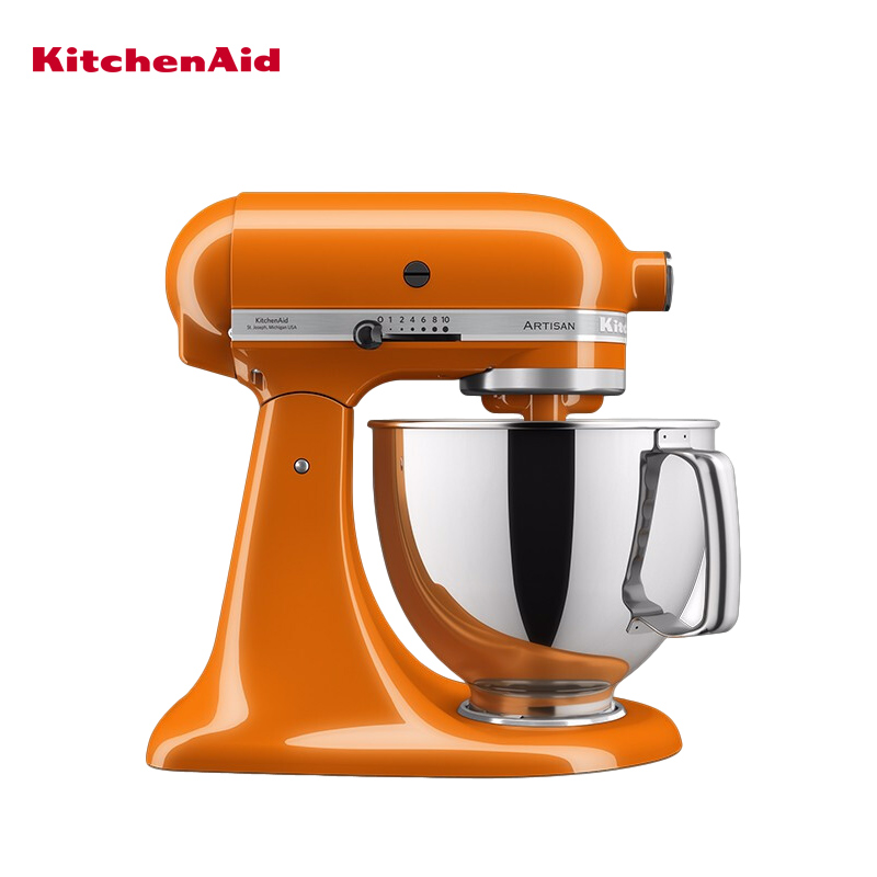 凯膳怡(KitchenAid)4.8L 抬头式厨师机 (双碗型号) 5KSM175PSCHY 2021年度色 焦糖蜜