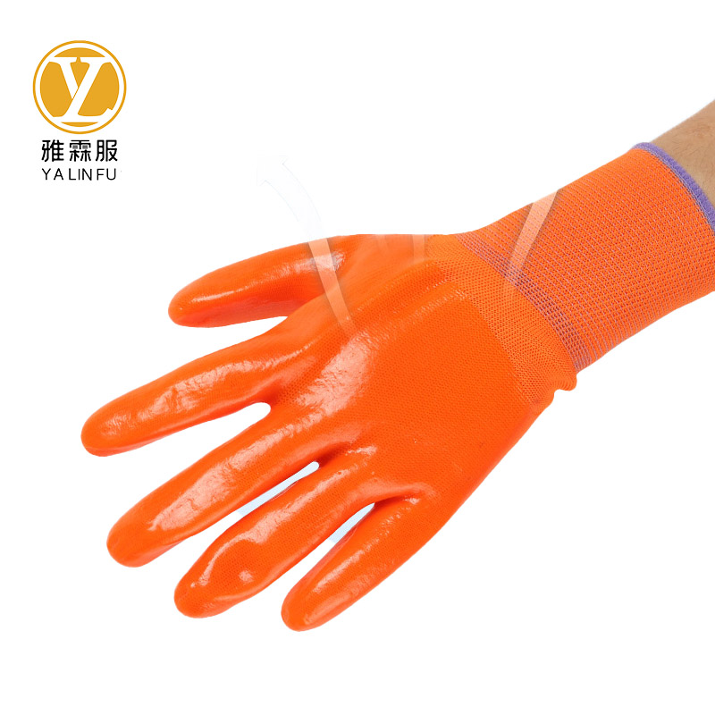 雅霖服 满挂PVC浸胶手套YLF1232 双高清大图