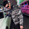 YUANSU网红潮牌棉衣保暖棉服2020新款男士冬季外套韩版潮流亮面加厚棉袄棉衣