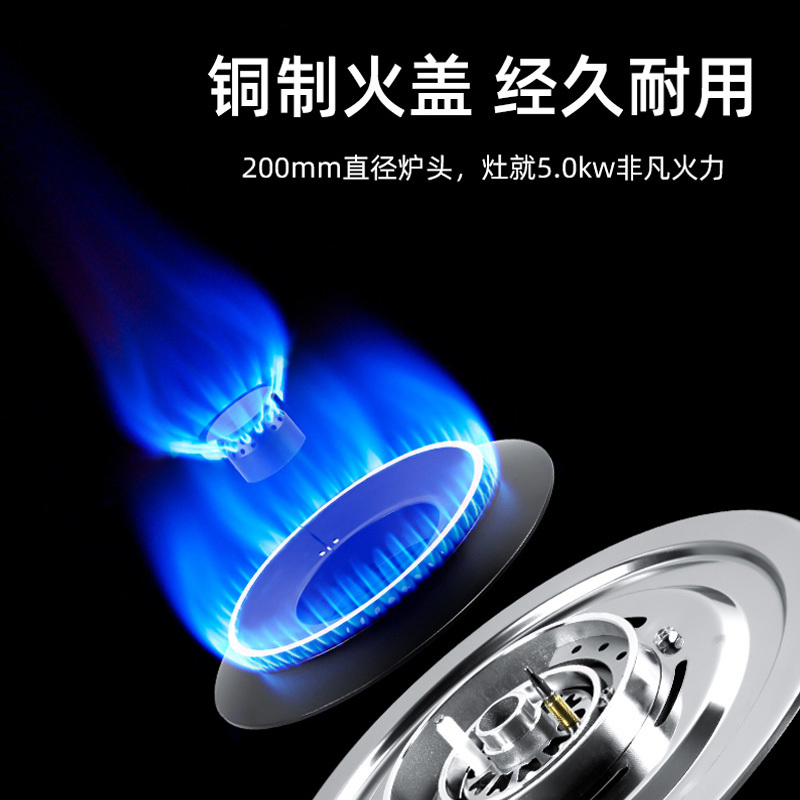 欧尼尔(OUNIER)B13燃气灶嵌入式煤气灶双灶台嵌两用钢化玻璃家用大火力聚能节能猛火台式灶台灶炉具灶具灶台 液化气