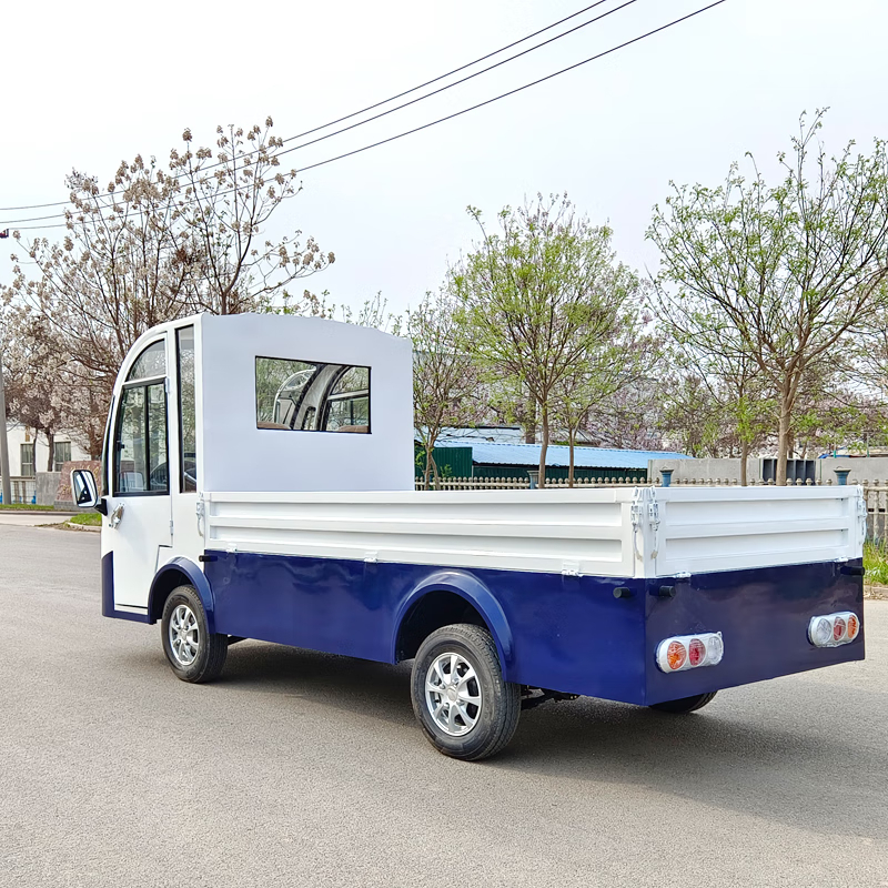 德武军恒电动巡逻车电动观光车2座带门皮卡车5000瓦+72v120ah*6只铅酸电池刹车助力
