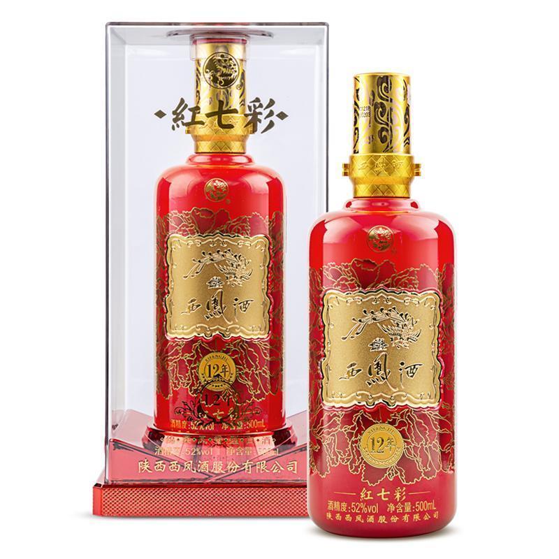 西凤酒红七彩42度单瓶 500ml/瓶