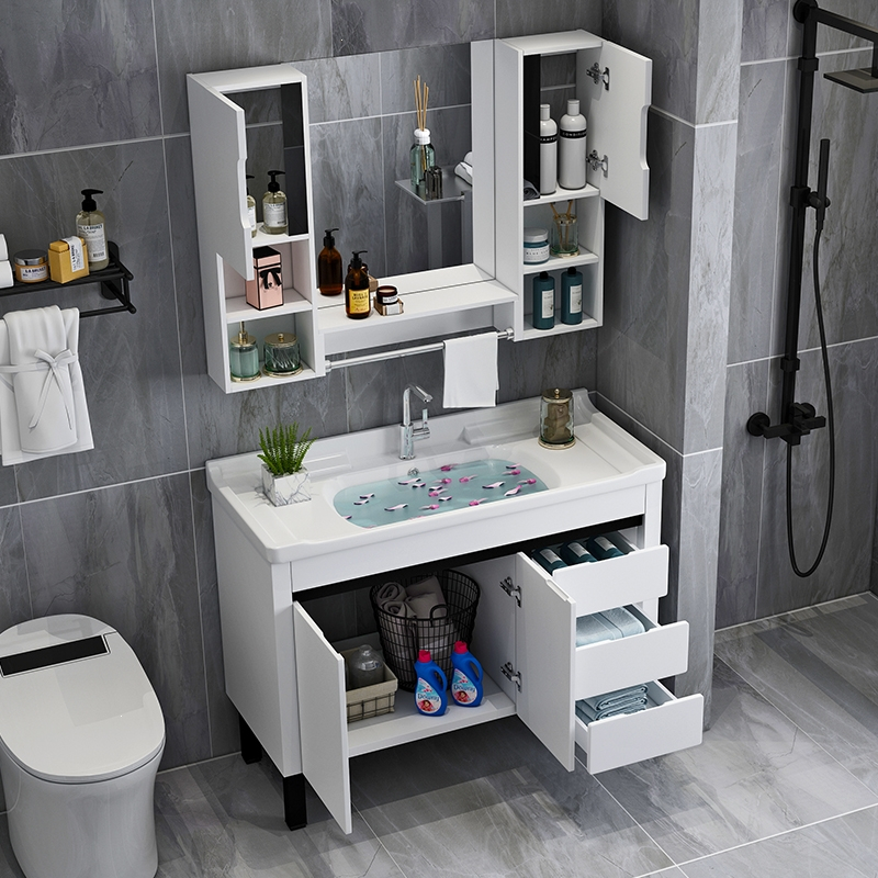 印象洗脸手盆柜组合落地式浴室柜现代简约小户型卫生间洗漱台卫浴吊柜