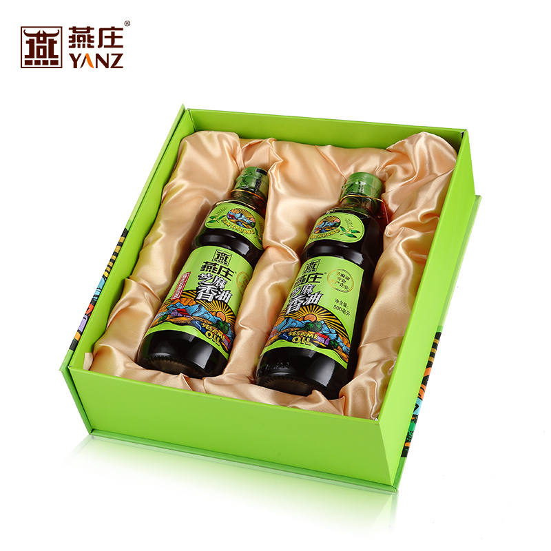 燕庄低温芝麻香油500ml*2礼盒