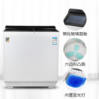小鸭牌(Little Duck)XPB100-26100S 10公斤半自动洗衣机大容量家用可视面板双缸双桶不锈钢双筒