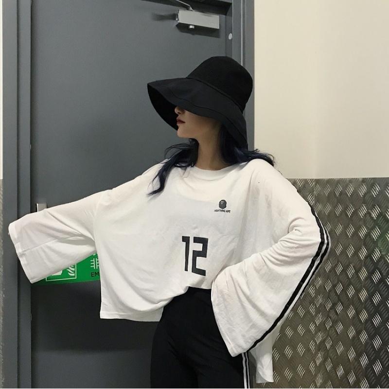 社会女衣服套装秋2018新款嘻哈少女防晒T恤+高腰条纹九分铅笔裤女