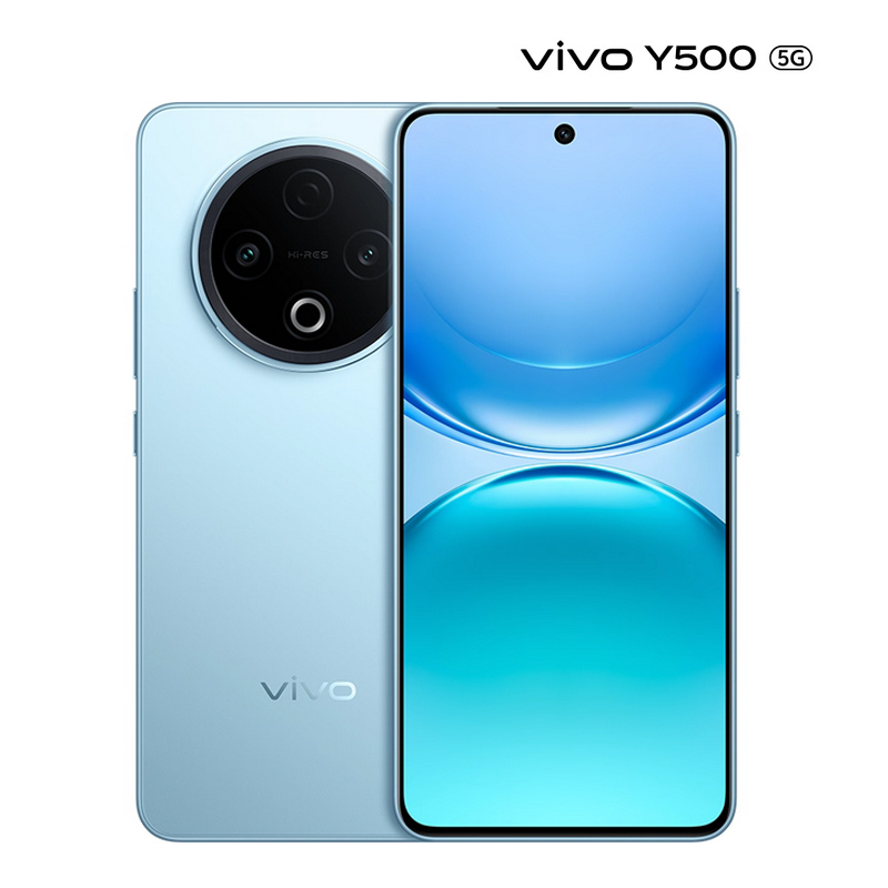 vivo Y500 冰川蓝 8GB+256GB 天玑7300 高清影像 8200mAh电池 90W充电 5G手机