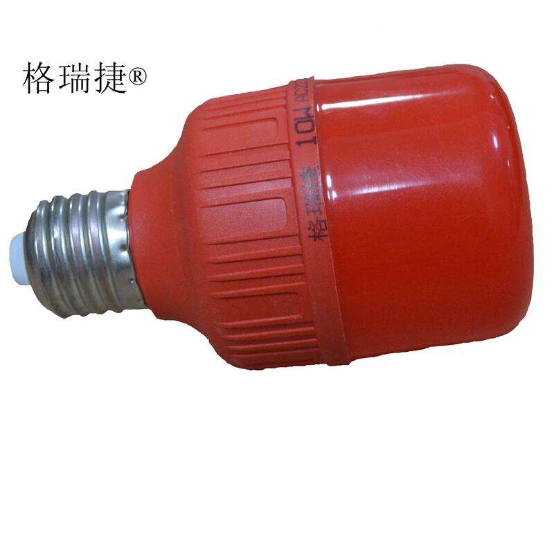 LED红灯泡10W 220VPC灯罩 E27 适用于红灯笼高清大图