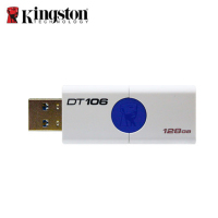 金士顿(Kingston)DT106优盘 128GB u盘USB3.1高速电脑时尚商务创意u盘 128g推拉办公U盘白色