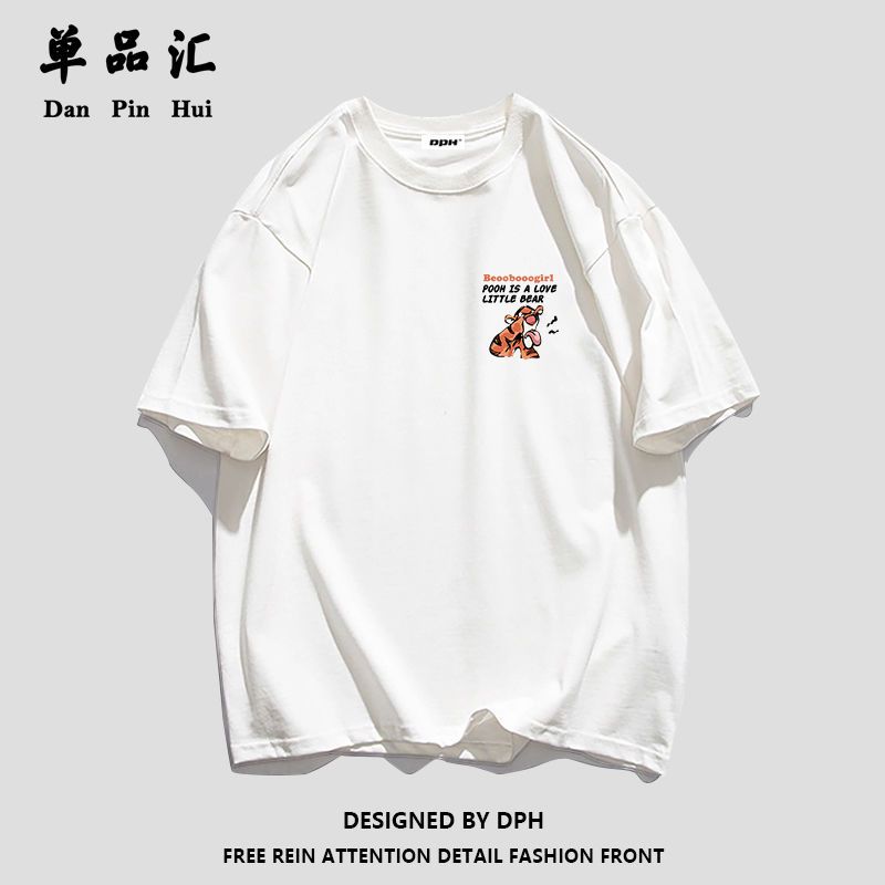 单品汇宽松纯棉短袖T恤女韩版宽松2022新款夏季学生上衣女装ins潮