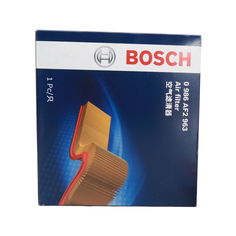 博世(BOSCH)国产空气格滤清器空滤滤芯 0986AF2963 大众速腾15年3月-1.6L高尔夫嘉旅1.6L